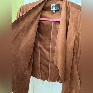 Ladies faux suede jacket size large